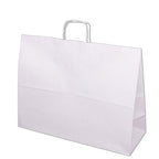 Torba papierowa 500x180x390mm z uchwytem skręcanym BIAŁA Winners Gadzety