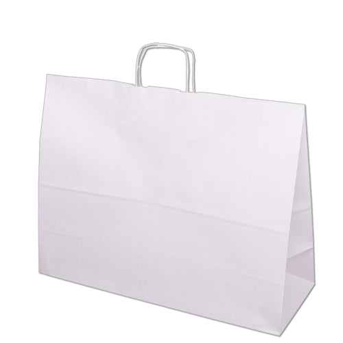 Torba papierowa 500x180x390mm z uchwytem skręcanym BIAŁA Winners Gadzety