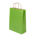 Torba papierowa 240x100x320mm z uchwytem skręcanym JASNOZIELONA Winners Gadzety