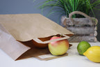 Torba papierowa 260x140x300mm z uchwytem płaskim BRĄZOWA Winners Gadzety