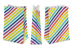Torba papierowa świąteczna 16x8x27cm TĘCZOWE PASKI Winners Gadzety