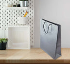 Torba laminowana z uchwytem sznurkowym - SREBRNA - 240x90x320mm Winners Gadzety