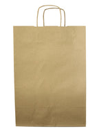 Torba papierowa 305x170x425mm z uchwytem skręcanym BRĄZOWA Winners Gadzety