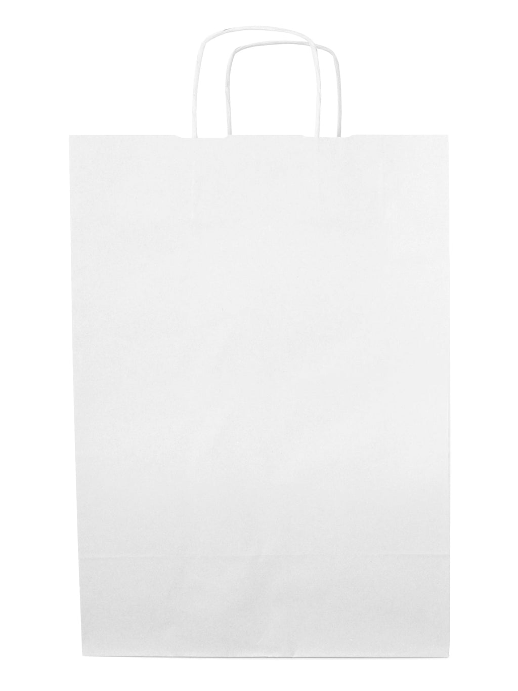 Torba papierowa 300x120x400mm z uchwytem skręcanym Premium - BIAŁA Winners Gadzety
