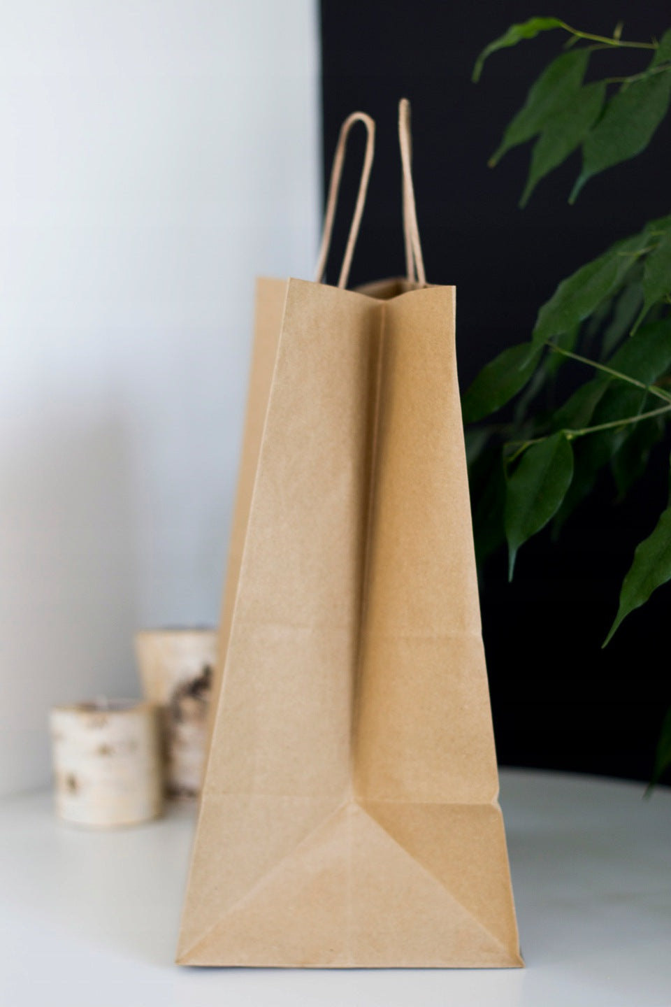 Torba papierowa 305x170x340mm z uchwytem skręcanym BRĄZOWA PRĄŻEK Winners Gadzety