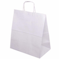 Torba papierowa 305x170x340mm z uchwytem skręcanym BIAŁA Winners Gadzety