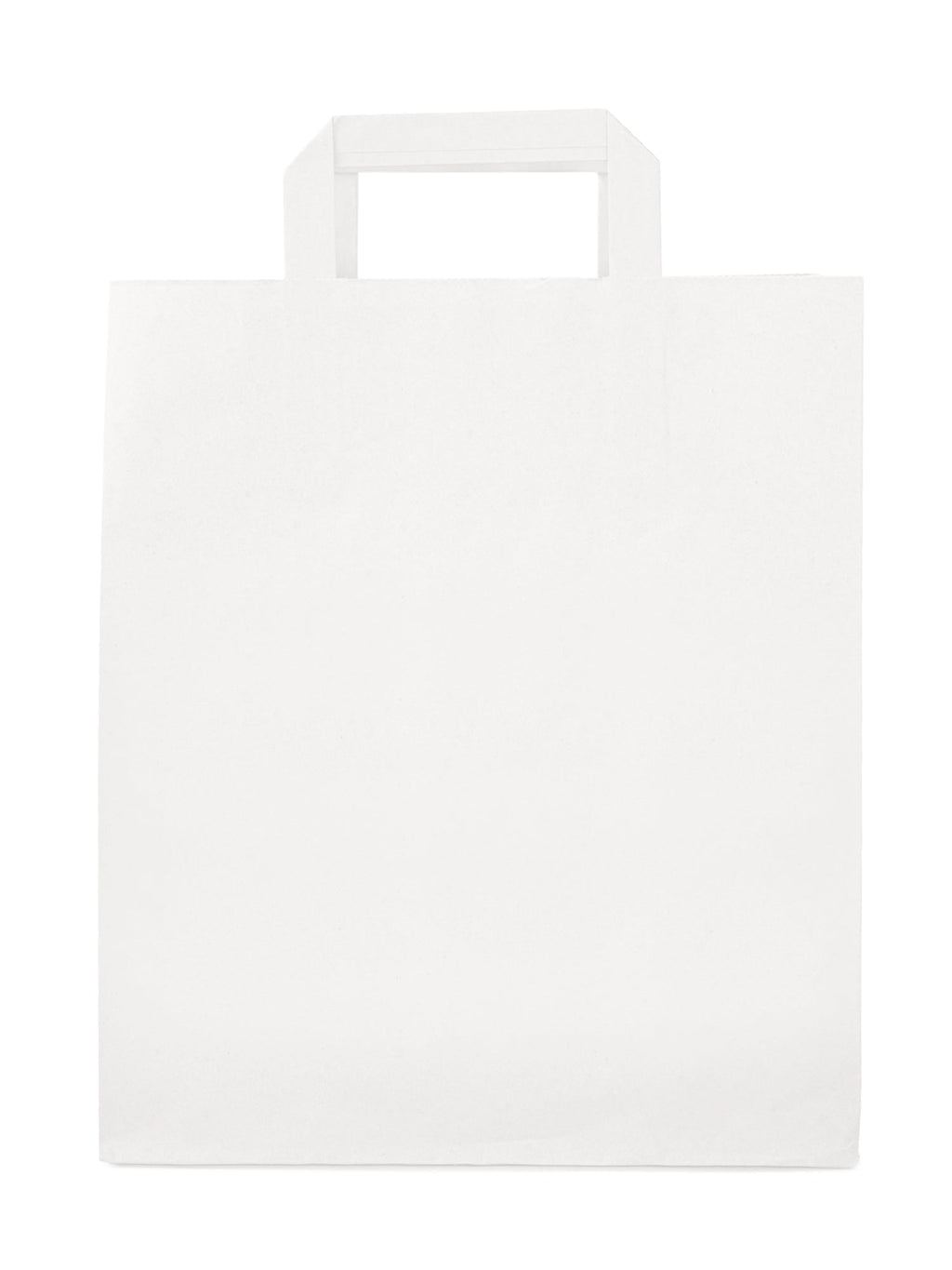Torba papierowa 260x140x300mm z uchwytem płaskim BIAŁA Winners Gadzety