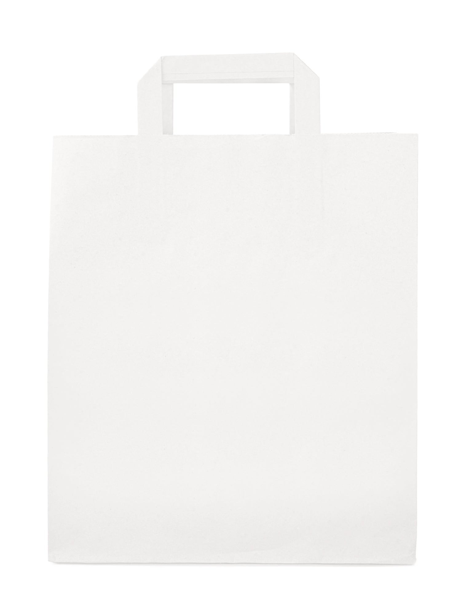 Torba papierowa 260x140x300mm z uchwytem płaskim BIAŁA Winners Gadzety