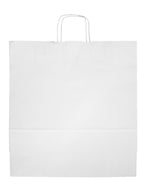 Torba papierowa 450x170x480mm z uchwytem skręcanym BIAŁA Winners Gadzety