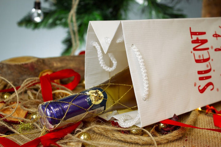 Torba papierowa na wino 11x9x40cm SILENT NIGHT Winners Gadzety