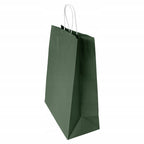 Torba papierowa z uchwytem skręcanym Premium - CIEMNOZIELONA - 350x150x400mm Winners Gadzety