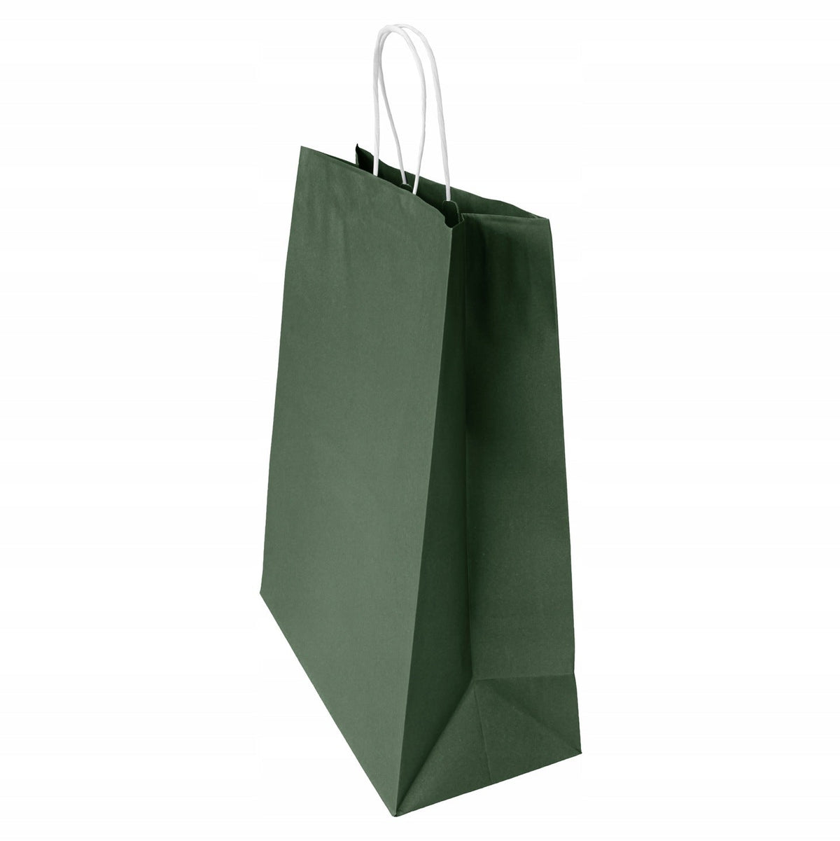 Torba papierowa z uchwytem skręcanym Premium - CIEMNOZIELONA - 350x150x400mm Winners Gadzety