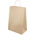 Torba papierowa 320x120x410mm z uchwytem skręcanym BRĄZOWA Winners Gadzety