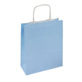 Torba papierowa 180x80x225mm z uchwytem skręcanym - NIEBIESKA PASTELOWA Winners Gadzety