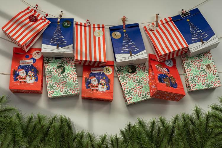 Eko kalendarz adwentowy DIY 24szt naklejki Winners Gadzety
