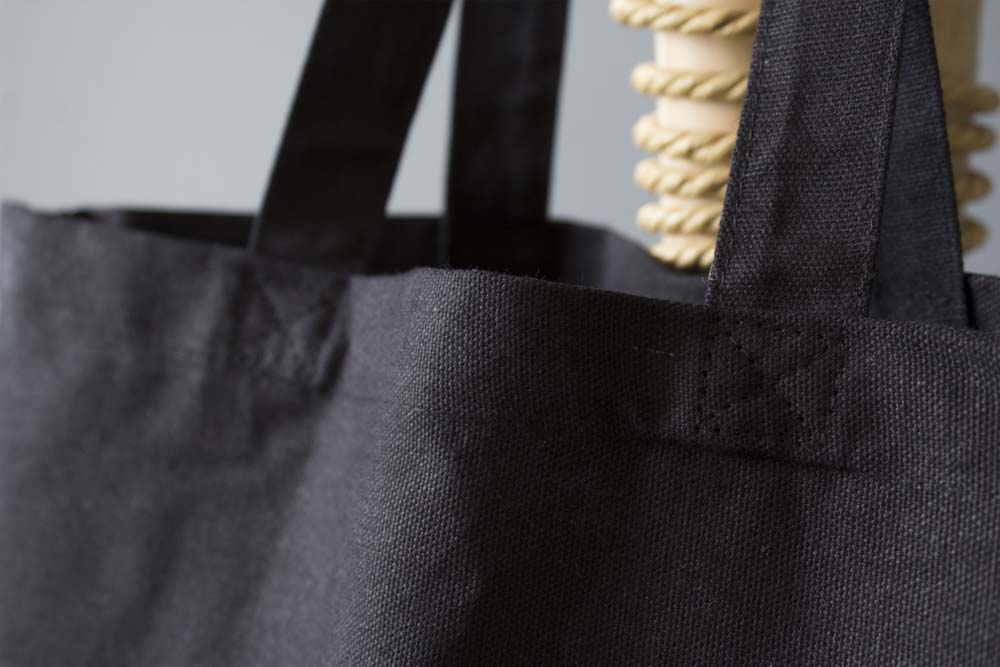 Torba bawełniana CZARNA 38x8x42 cm Uchwyt: 70 cm Winners Gadzety