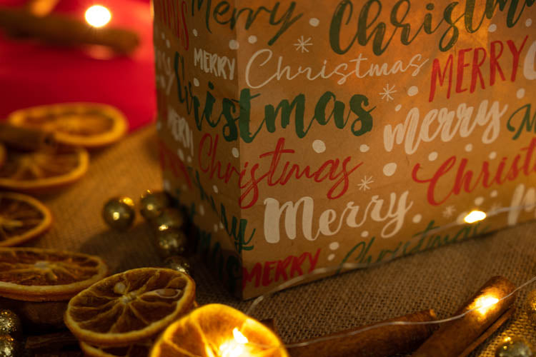 Torba papierowa świąteczna 18x8x22cm MERRY CHRISTMAS Winners Gadzety