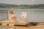 Leżak drewniany z nadrukiem WIKLINA Winners Gadzety