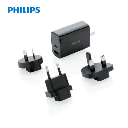 Uniwersalna ładowarka Philips 30W, adapter podróżny Winners Gadzety