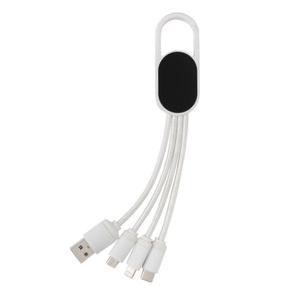 Kabel do ładowania 4 w 1 z karabińczykiem Winners Gadzety