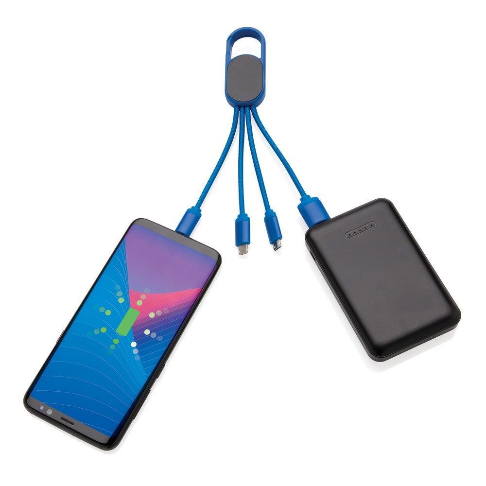 Kabel do ładowania 4 w 1 z karabińczykiem Winners Gadzety