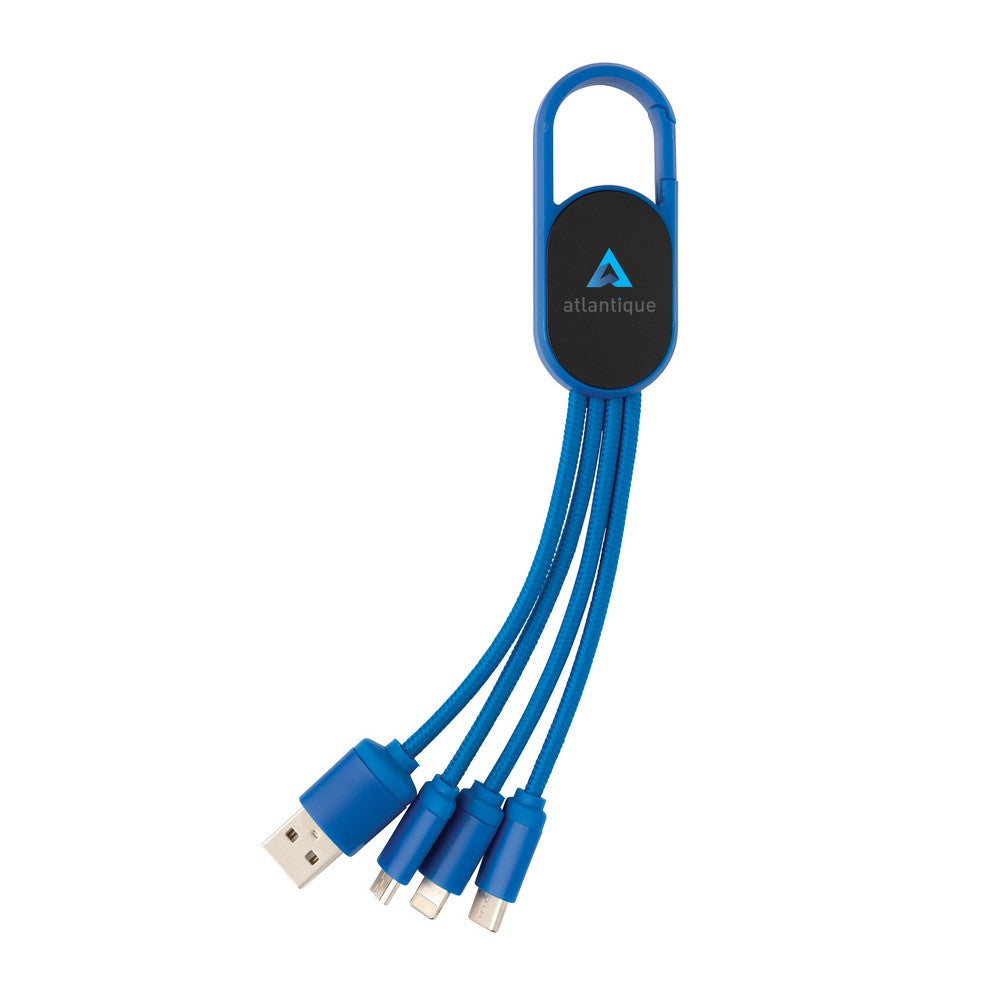 Kabel do ładowania 4 w 1 z karabińczykiem Winners Gadzety