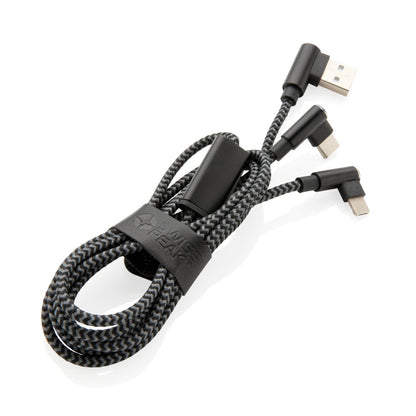 Kabel do ładowania 3 w 1 Swiss Peak Winners Gadzety