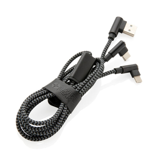 Kabel do ładowania 3 w 1 Swiss Peak Winners Gadzety