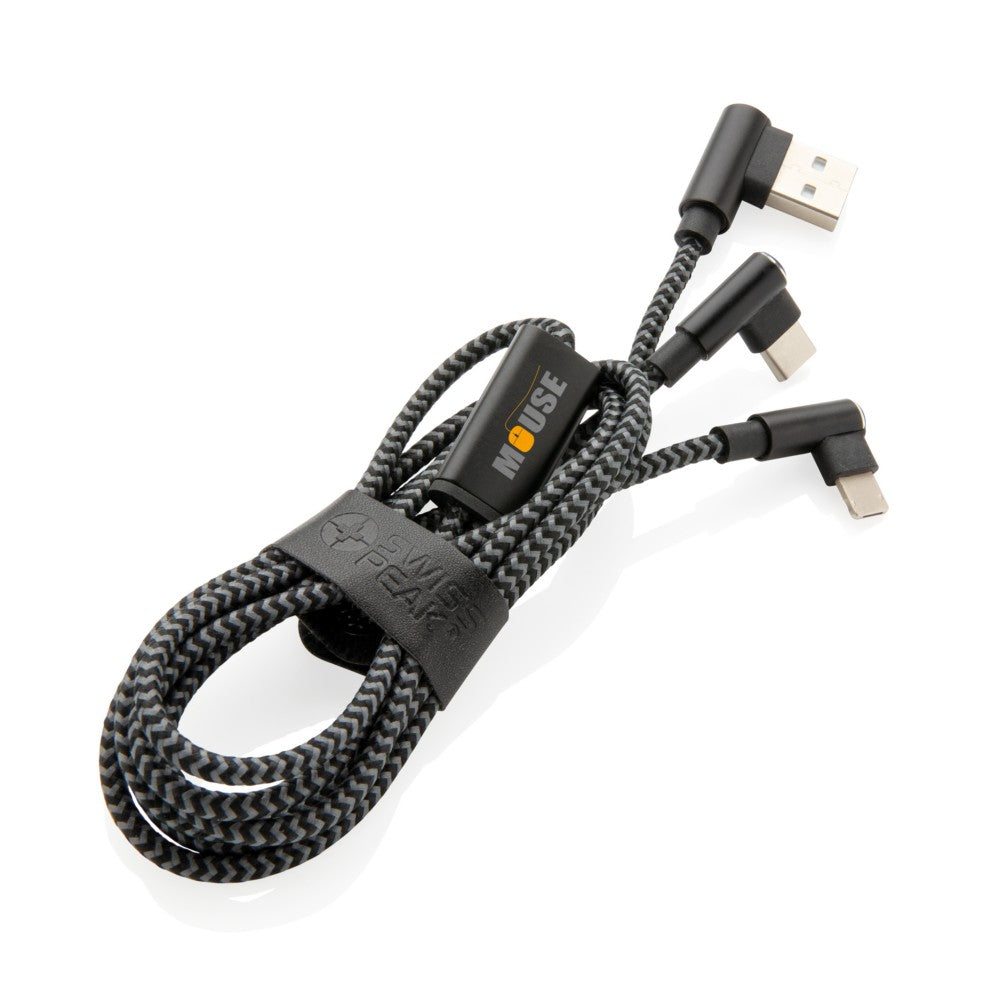 Kabel do ładowania 3 w 1 Swiss Peak Winners Gadzety