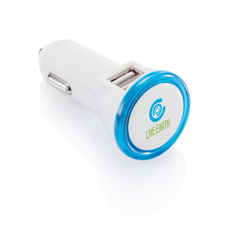 Podwójna ładowarka samochodowa USB Winners Gadzety