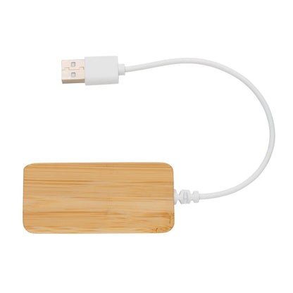 Bambusowy hub USB 2.0 z USB typu C Winners Gadzety