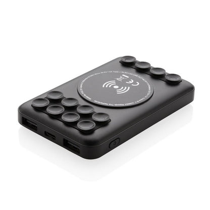 Bezprzewodowy power bank 5000 mAh z przyssawkami Winners Gadzety