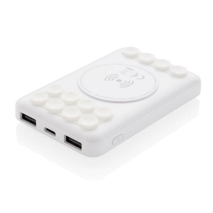 Bezprzewodowy power bank 5000 mAh z przyssawkami Winners Gadzety