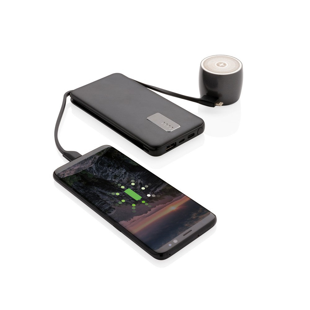 Power bank 10000 mAh ze zintegrowanym kablem 3 w 1 Winners Gadzety