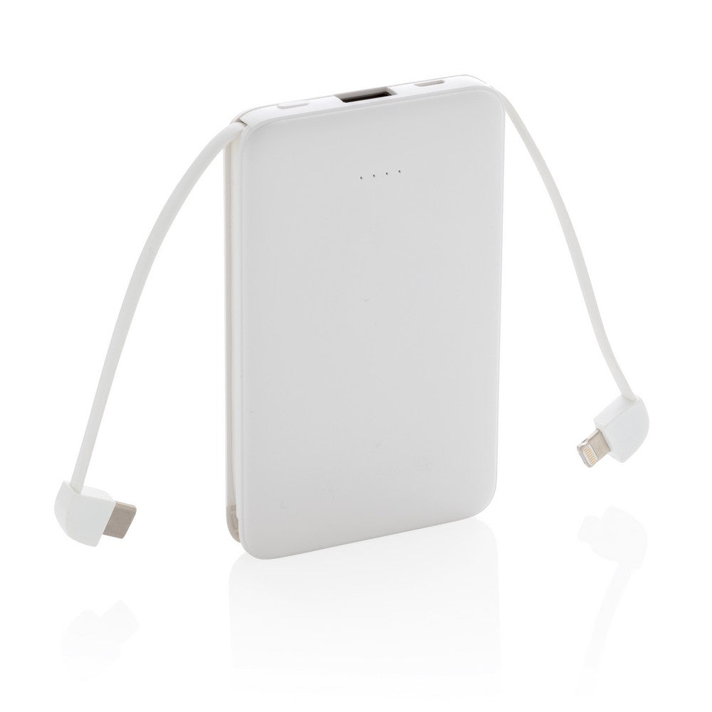 Power bank 5000 mAh, zintegrowany kabel 3 w 1 Winners Gadzety