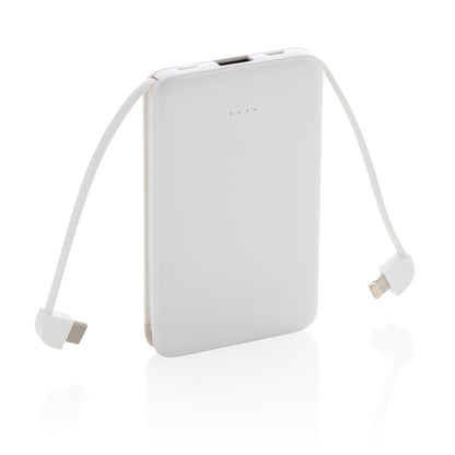 Power bank 5000 mAh, zintegrowany kabel 3 w 1 Winners Gadzety