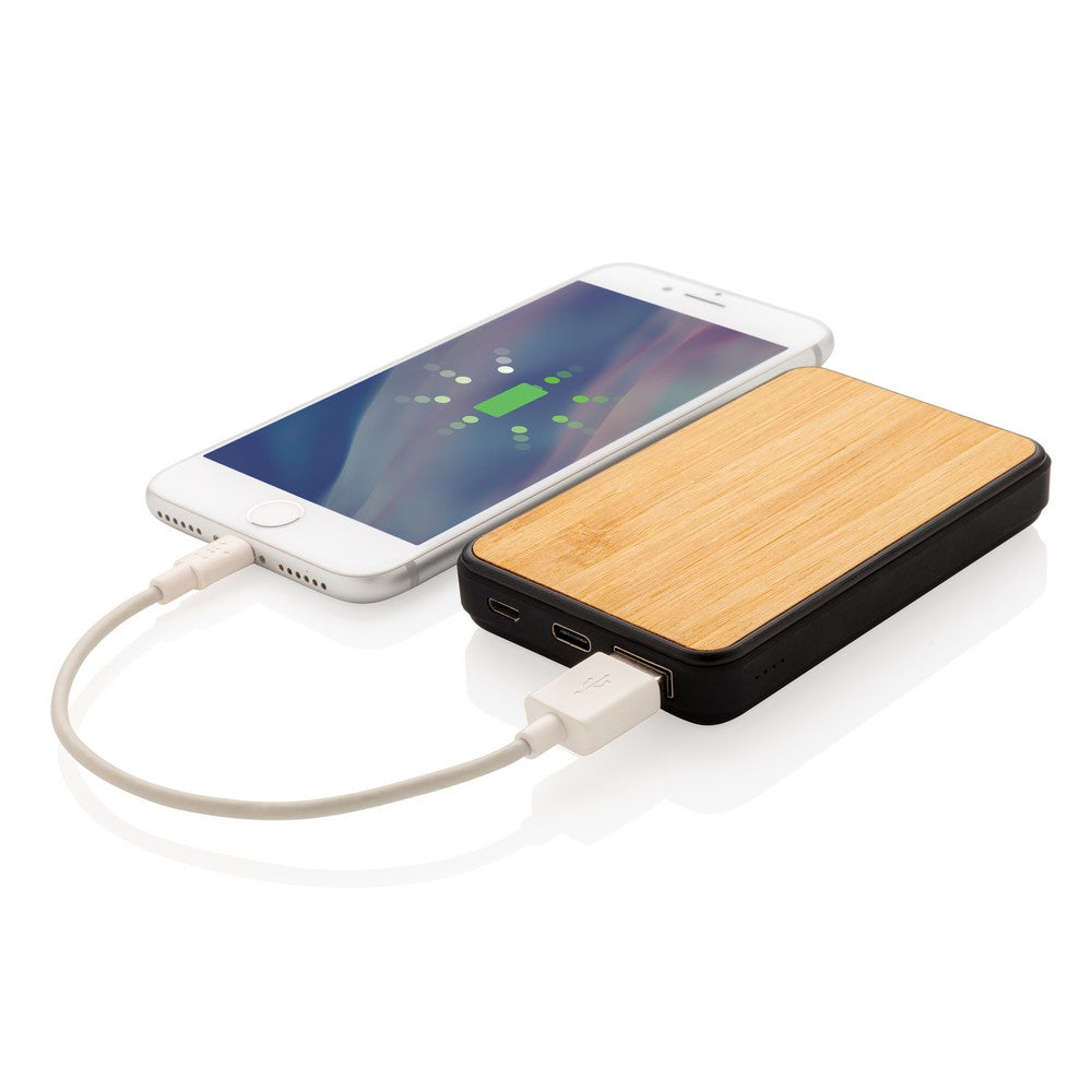 Bambusowy power bank 5000 mAh Winners Gadzety
