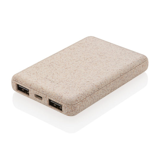 Power bank 5000 mAh ze słomy pszenicznej Winners Gadzety