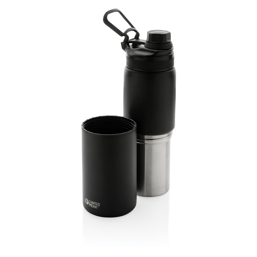 Butelka termiczna 700 ml Swiss Peak 2 w 1, kubek Winners Gadzety