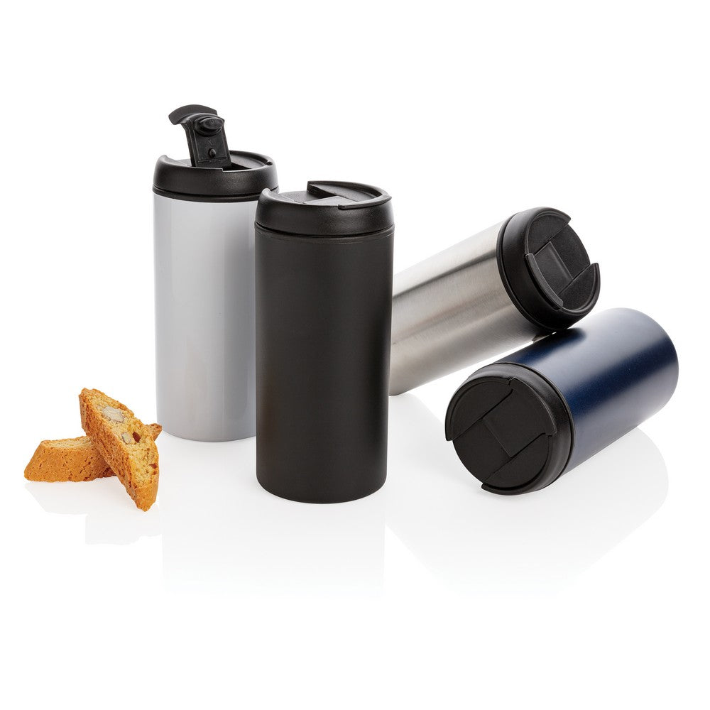 Kubek podróżny 330 ml Metro ze stali nierdzewnej z recyklingu Winners Gadzety