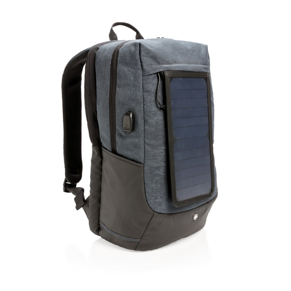 Plecak na laptopa 15,6", ładowarka słoneczna 7W Swiss Peak Eclipse
