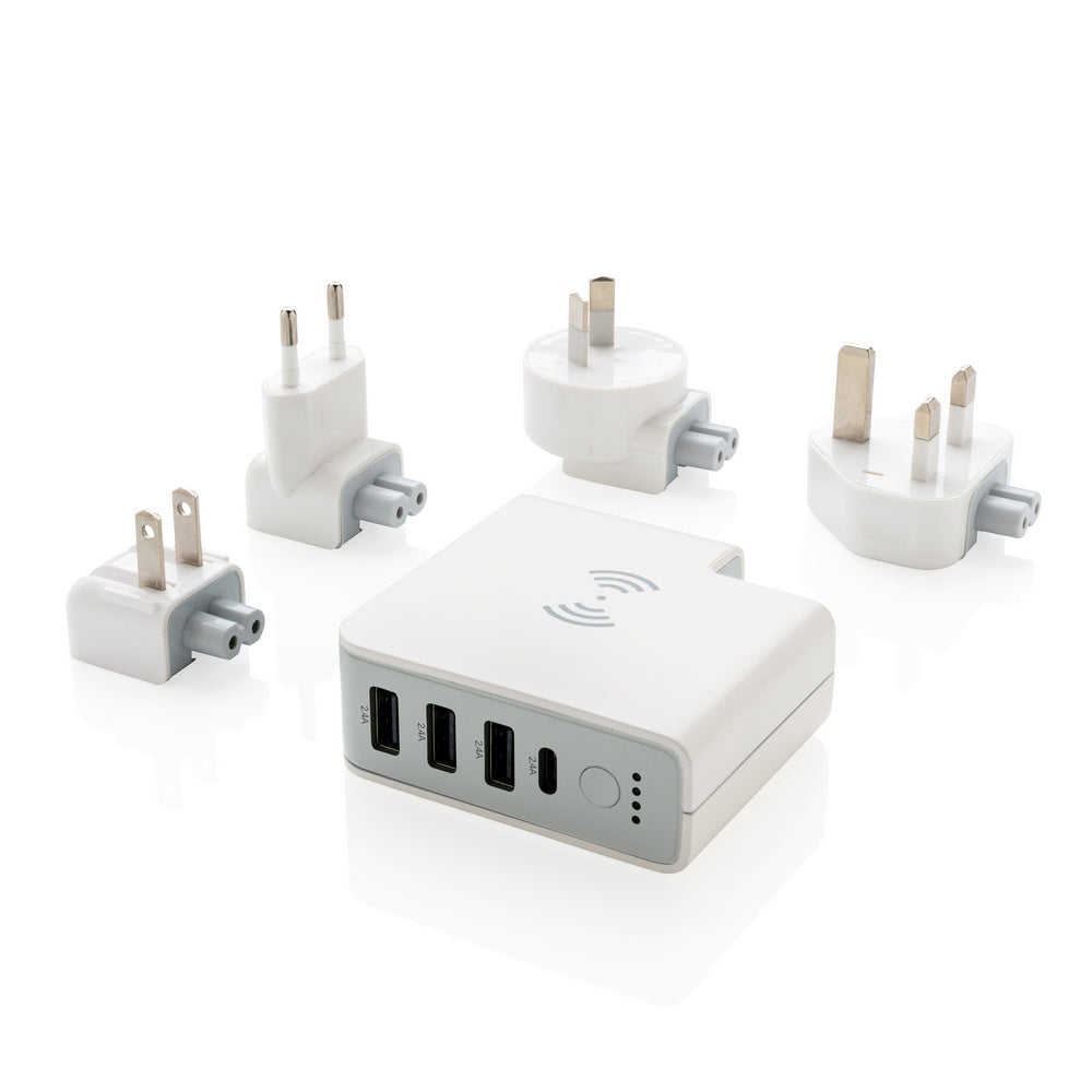 Adapter podróżny, bezprzewodowy power bank 6700 mAh Winners Gadzety