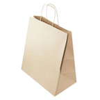 Torba papierowa 305x170x340mm z uchwytem skręcanym BRĄZOWA PRĄŻEK Winners Gadzety