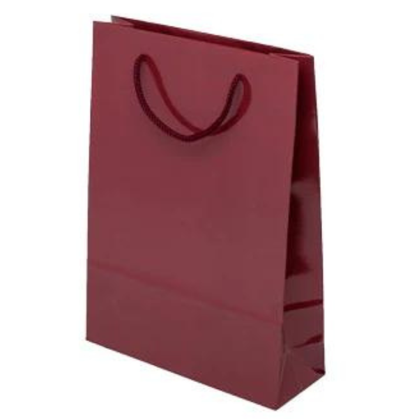 Torba laminowana z uchwytem sznurkowym - BORDOWA - 240x100x320mm Winners Gadzety