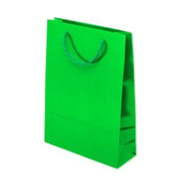 Torba laminowana z uchwytem sznurkowym - JASNOZIELONA - 240x80x320mm Winners Gadzety