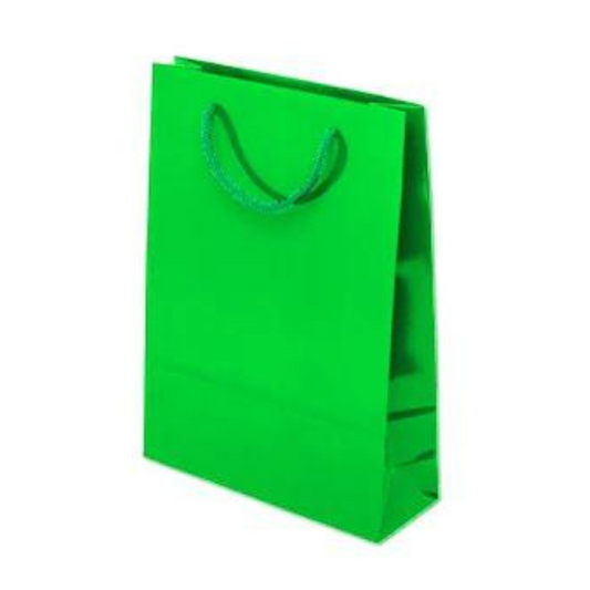 Torba laminowana z uchwytem sznurkowym - JASNOZIELONA - 240x80x320mm Winners Gadzety