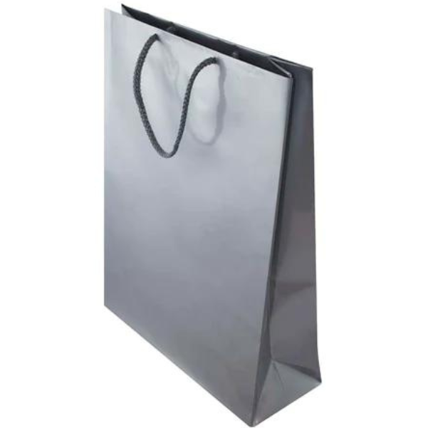 Torba laminowana z uchwytem sznurkowym - SREBRNA - 240x90x320mm Winners Gadzety