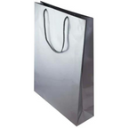 Torba laminowana z uchwytem sznurkowym - SREBRNA - 300x100x400mm Winners Gadzety
