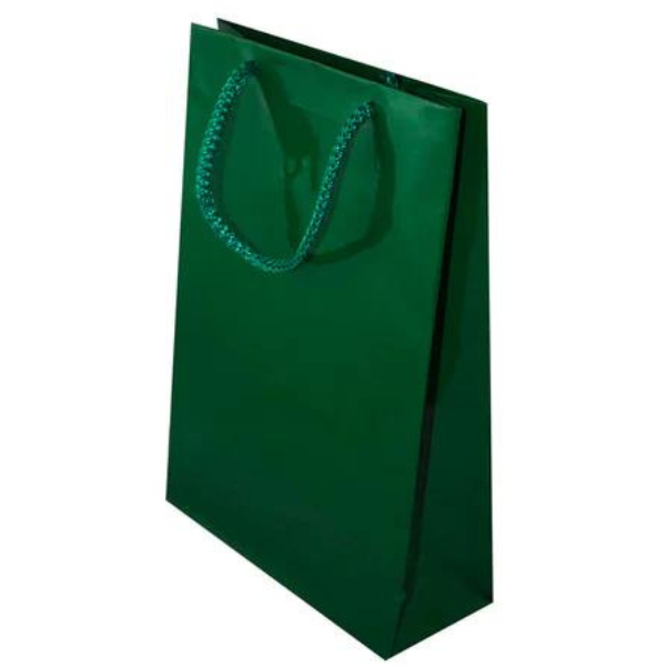 Torba laminowana z uchwytem sznurkowym - ZIELONA - 170x70x250mm Winners Gadzety