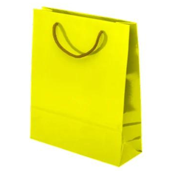 Torba laminowana z uchwytem sznurkowym - ŻÓŁTA - 300x150x350mm Winners Gadzety